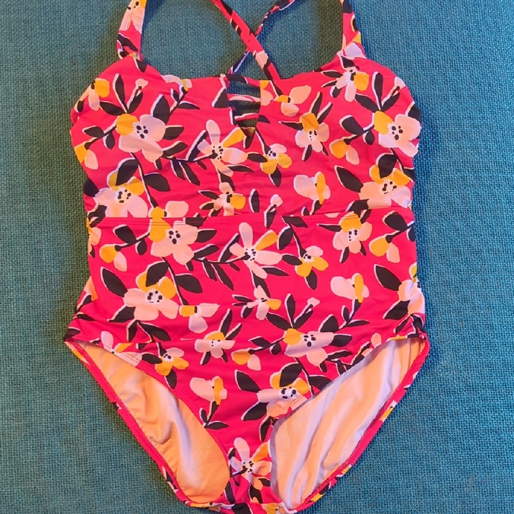Floral Red Women's Swimsuit